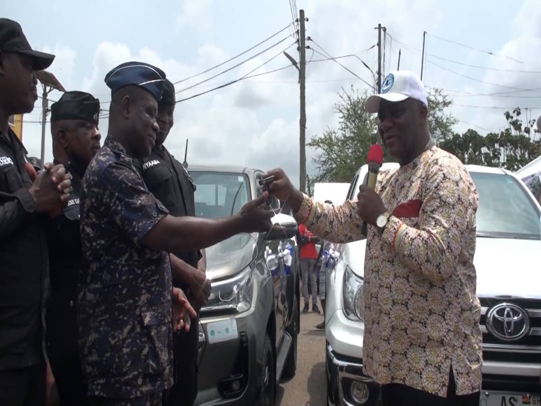 Mining firm donates vehicles to Obuasi Police Command